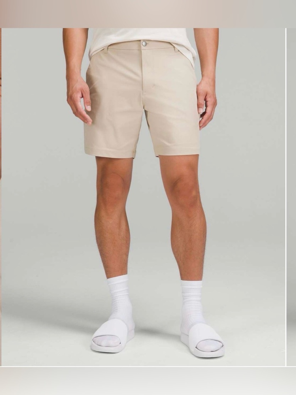 Lululemon Commission Classic-Fit Short 7" *Warpstreme trench tan SIZE 30